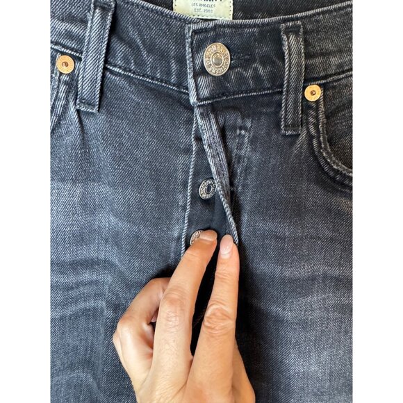 Citizens Of Humanity Jeans Women 25 Washed Black Olivia High Rise Slim Ankle - Picture 7 of 12